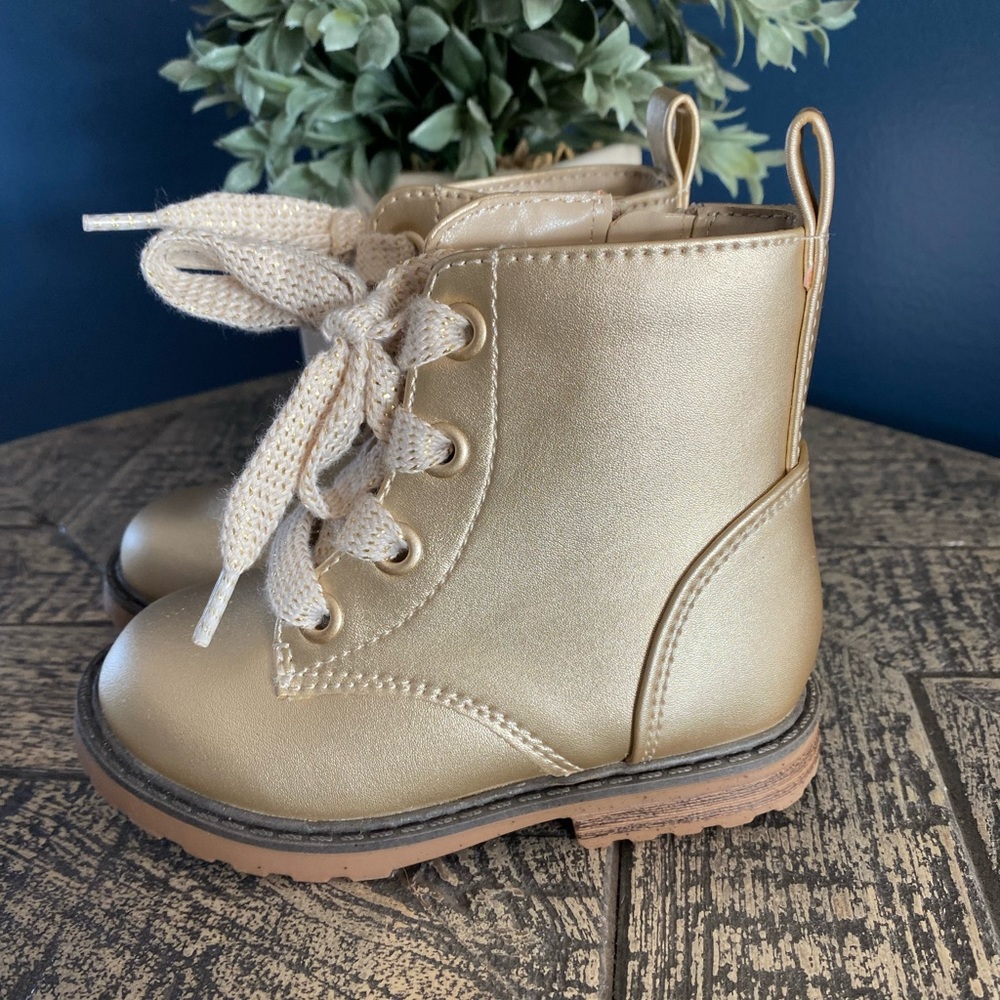 Cat & Jack gold boots